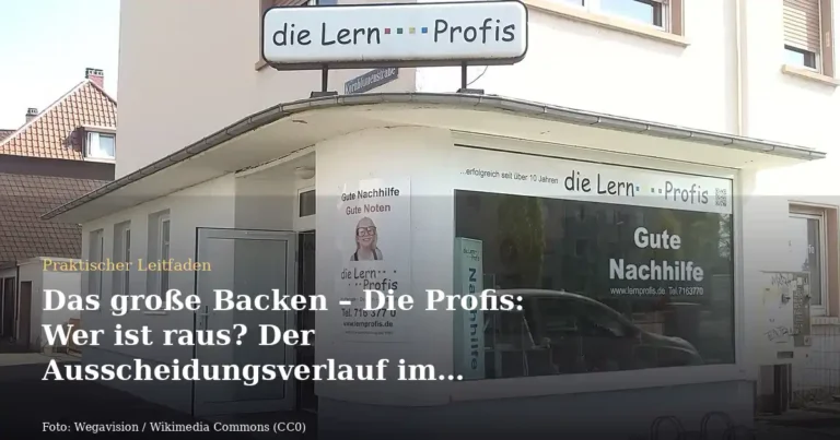 Das große Backen – Die Profis: Wer ist raus? Der Ausscheidungsverlauf im Überblick