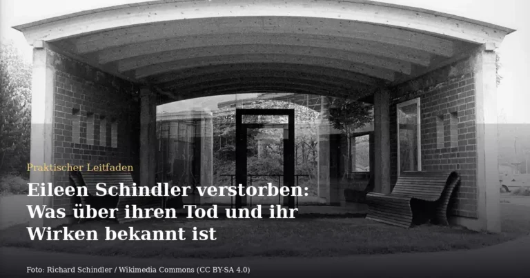 Eileen Schindler verstorben: Was über ihren Tod und ihr Wirken bekannt ist