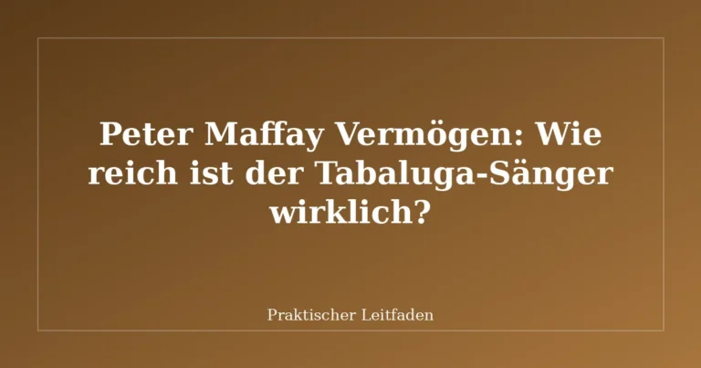 Peter Maffay Vermögen: Wie reich ist der Tabaluga-Sänger wirklich?