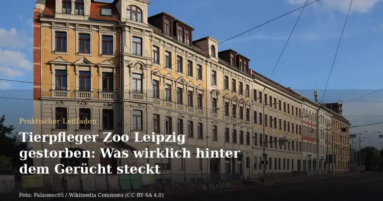 Tierpfleger Zoo Leipzig gestorben: Was wirklich hinter dem Gerücht steckt