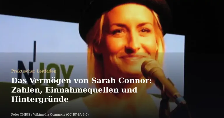Das Vermögen von Sarah Connor: Zahlen, Einnahmequellen und Hintergründe